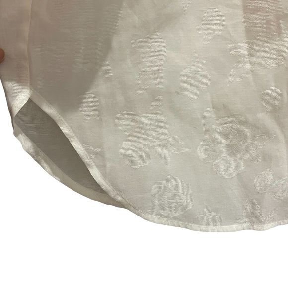 REBECCA MINKOFF Women's Small 3/4 Sleeves Modal Blend Top Blouse Cream Loose Fit - Picture 8 of 12